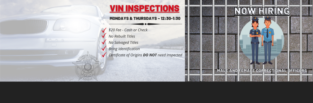 VIN inspections, Now hiring