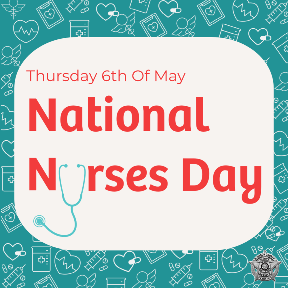 white box with national nurses day text